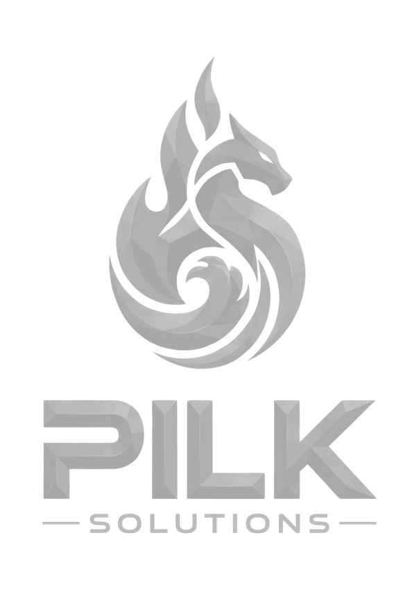 Símbolo e logotipo da PILK Solutions